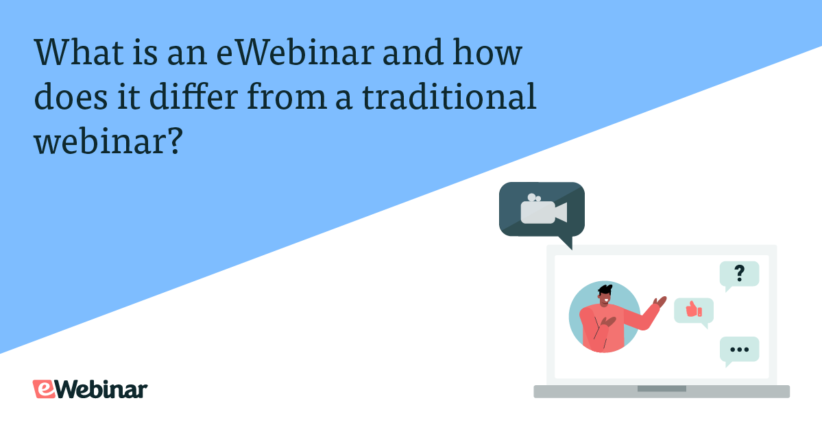 What is an eWebinar and how does it differ from a traditional webinar?